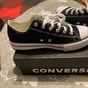 New in box black platform converse. Junior size 6 but fit a Womens size 8.